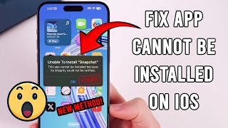 How do you fix this app Cannot be installed because its integrity could not be verified on iPhone [upl. by Tunk]