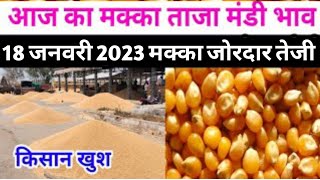 आज 18 जनवरी 2023  मक्का मंडी रेट आज का मक्का बेस्ट एवम मीडियम क्वालिटी ताजा भाव [upl. by Ydnahs118]