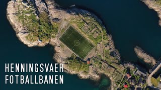 NORWAY  HENNINGSVAER FOTBALLBANEN Football Pitch Lofoten Islands 4K Footage [upl. by Kingsley]