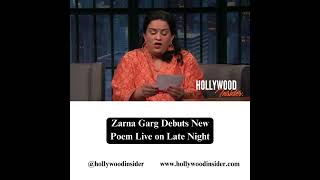 Zarna Garg Debuts New Poem Live on Late Night  Video LateNightSeth [upl. by Ewart]