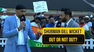 WTC 2023 Final  Harbhajan Singh Gives His Verdict on Shubman Gills Dismissal 👆🏻 or Not Out 👀 [upl. by Srednas]