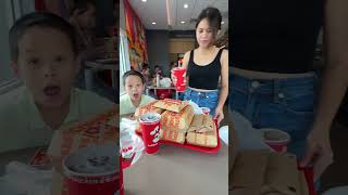 Jollibee for lunch jollibee jollibeechickenjoy foryou trendingvideo shorts [upl. by Lerej]