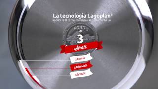 FONDO LAGOPLAN  lesclusiva tecnologia a tre strati Lagostina [upl. by Rol]