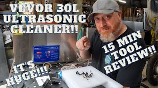 VEVOR 30L Ultrasonic Cleaner Review This this is huge Bonus budget chemical find 15 min review [upl. by Adebayo787]