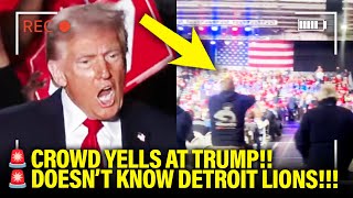 Trump Gets YELLED AT by OWN Crowd for RAMBLING SPEECH [upl. by Handel]