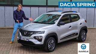 2022 Dacia Spring review ENGLISH Cheapest electric car in Europe  AutoRAI International [upl. by Jory]