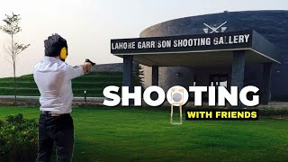 Shooting with Real Gun at Lahore Garrison shooting gallery  Friends Night Out [upl. by Marina734]