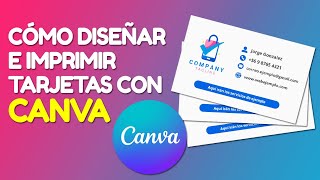 Cómo Diseñar e Imprimir Tarjetas de Presentación online con CANVA GRATIS [upl. by Gibeon797]