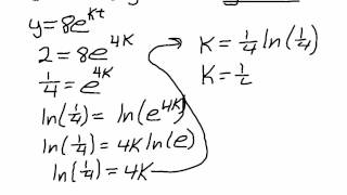 Finding Constants for Exponential Function [upl. by Anoirb]