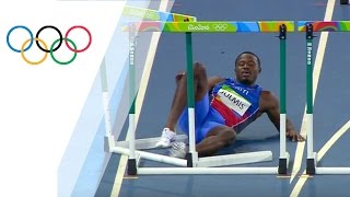 Julmis falls in hurdles and finishes the race [upl. by Nivanod522]