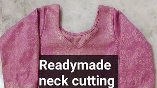 Readymade neck cutting and stitching neckline cutting easystitching [upl. by Pike]