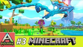 PIXARK  Minecraft Ark 3  Taming Pteranodon  Thuần Hóa Thằn Lằn Bay Thời Khủng Long [upl. by Dde]