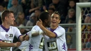 Goal JeanDaniel AKPAAKPRO 21  FC SochauxMontbéliard  Toulouse FC 12  201213 [upl. by Dnarb516]