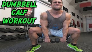 Intense 5 Minute Dumbbell Calf Workout [upl. by Arraek]