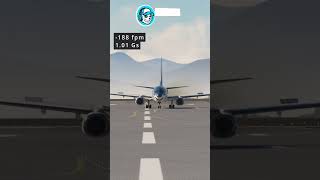 Best Landing With The 737 While Live Straight Butter shorts msfs2020 [upl. by Yemarej964]