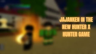 JAJANKEN IN THE NEW ROBLOX HXH GAME  Hunter X Athena [upl. by Lhadnek622]