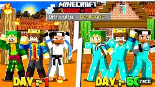 Finally 100 Days On Badlandsherobrinegamerfleet minecraft [upl. by Akinej536]