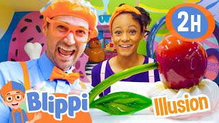 Blippi and Meekah Discover a World of Illusions  BEST OF BLIPPI TOYS  Educational Videos for Kids [upl. by Nehgam]