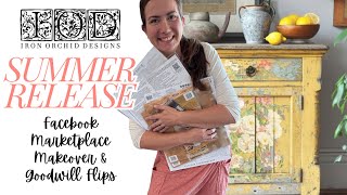 Facebook Marketplace Makeover and Goodwill Flips  Iron Orchid Designs Summer Release  Reselling [upl. by Dulcie]