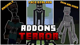 Los MEJORES Addons de TERROR para Minecraft Bedrock 121 [upl. by Rosalynd]