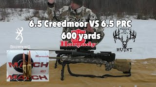 65 CREEDMOOR VS 65 PRC 600 YARDS [upl. by Sholom]