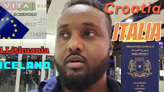 Wadanka ugu fudud ee schengen visa siya psprt Somalia 🇦🇽🇮🇹 [upl. by Daveen]