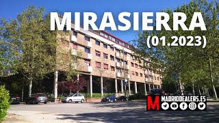 🏘️ Barrio de MIRASIERRA Madrid 012023  🚙 De ruta por Madrid Dashcam Madrid [upl. by Aicilla]