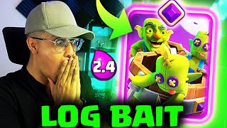 🔥EL MEJOR MAZO LOG BAIT 24 BARRIL EVO CLASH ROYALE [upl. by Aihsital]