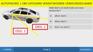 Autotheorie  Inzichtvragen  Parkeren  Snelheid  Slaag in 1 keer  Dode hoek  Spoorvorming [upl. by Thgirw]