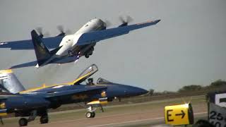 The Blue Angels Jet Assisted Fat Albert C130 [upl. by Hopper760]