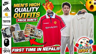 Mens High Quality OutfitsSneakers Price Hunt at SS CollectionFirst Time in Nepal 2024 [upl. by Zohar]