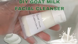 HOW TO MAKE GOAT MILK FACE CLEANSER WITH ONE POT METHOD FOR BEGINNERS [upl. by Acired]