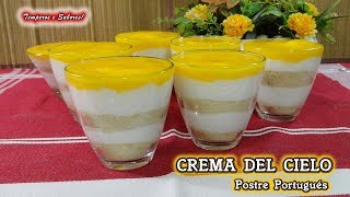 CREMA DEL CIELO postre portugués con solo 5 ingredientes fácil y delicioso [upl. by Itsa51]