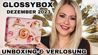 Glossybox Dezember 2023  Unboxing amp Verlosung [upl. by Kayne]