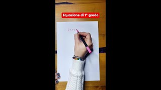 Equazione di primo grado [upl. by Ireland]