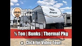 2019 Jayco 28BHS Jay Flight Half Ton Bunkhouse Travel Trailer with Outside Kitchen amp Thermal Pkg [upl. by Archambault]