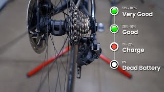 Method 1 on How to Check 12speed Shimano Di2 Battery Levels with Di2 LEDs [upl. by Norehs]