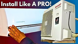 How a Ductless MINI SPLIT Air Conditioner Is Installed [upl. by Grosvenor]