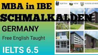 MBA in International Business and Economics from Schmalkalden University of Applied Sciences Germany [upl. by Mara228]