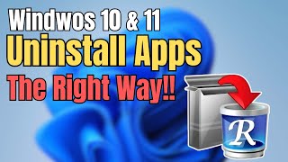Completely remove Uninstalled Apps from your Windows 11 amp 10 Revo Uninstaller [upl. by Aznecniv]