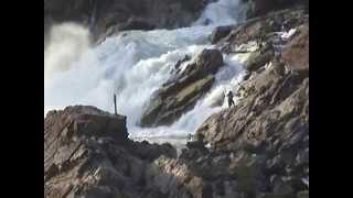 Fishermen at Khone Phapheng Falls [upl. by Cecilio]