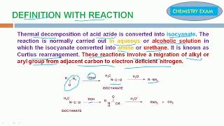 Curtius Rearrangement  Definition with Reaction and Mechanism [upl. by Jasen745]