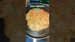 Atta vegitable chilla fun food foodie minivlog viralvideo [upl. by Schaab]