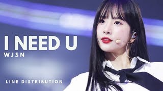 WJSN COSMIC GIRLS 우주소녀  I NEED U Cover KCONinLA  Line Distribution [upl. by Enad]