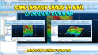 Como insertar curvas de nivel a DATAMINE desde ArcGIS  Super Fácil [upl. by Rebekkah]