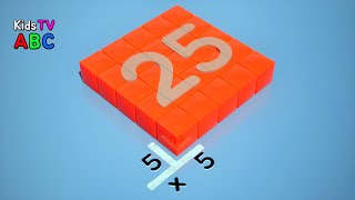 Square Numbers For Kids  Kids TV ABC [upl. by Lhok]