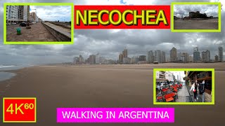 4K⁶⁰ 🚶  👉 NECOCHEA ☀️ walk  ARGENTINA  Walking tour  TRAVEL  Vlog 🌟 [upl. by Alusru]