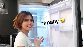 so bumili ako ng fridge   unboxing  vlog by maris racal [upl. by Ntsyrk233]