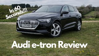 2021 Audi etron Technik 50  60 Second Review [upl. by Won]