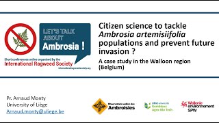 Citizen science to tackle Ambrosia artemisiifolia populations and prevent future invasion [upl. by Darraj]